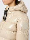 pinko - Beige quilted short Eleodoro puffer jacket - 4