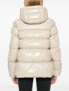 pinko - Beige quilted short Eleodoro puffer jacket - 5