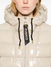 pinko - Beige quilted short Eleodoro puffer jacket - 6