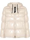 pinko - Beige quilted short Eleodoro puffer jacket - 7