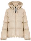 pinko - Beige quilted short Eleodoro puffer jacket