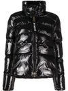 pinko - Black flared short Mirco puffer jacket