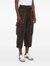 pinko - Brown cotton Ronfare pants with pockets - 5