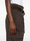 pinko - Brown cotton Ronfare pants with pockets - 7