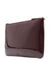 pinko - Flat Classic burgundy clutch with logo - 4