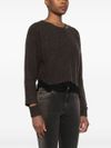 pinko - Damigiana wool sweater with lace - 1