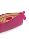 pinko - Pochette Flat Classic in pelle fucsia - 4