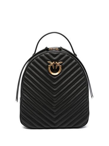 PINKO - Quilted leather Love Click backpack