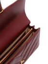 pinko - Burgundy leather Love One Classic shoulder bag - 4