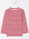 comme des garçons play - T-shirt a righe cuore - 1