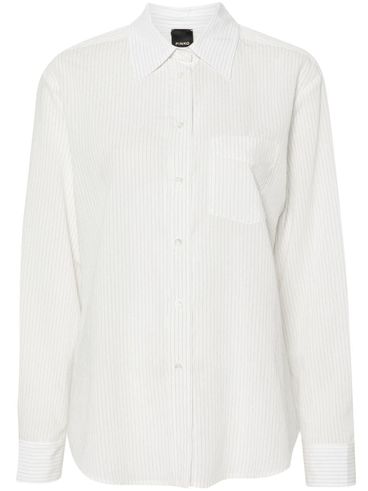 PINKO - Camicia Corea bianco con tasca