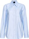 pinko - Camicia Corea celeste con tasca