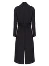 pinko - Long black wool Cornice coat with belt - 1