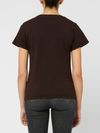 pinko - Brown cotton Turbato T-shirt with logo print - 3