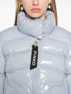 pinko - Light blue flared short Mirco puffer jacket - 1