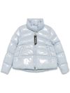 pinko - Light blue flared short Mirco puffer jacket