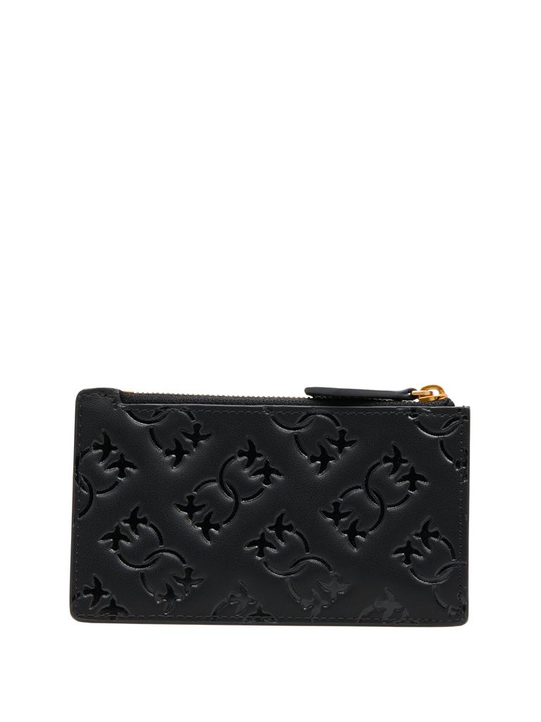 ファッション雑貨・小物その他 PINKO AIRONE CARDS HOLDER Black card holder 'Airone' with logo