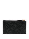 pinko - Black card holder 'Airone' with logo - 3