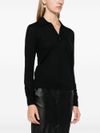 pinko - Black wool Liquoroso sweater with buttons - 3