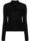 pinko - Black wool Liquoroso sweater with buttons