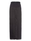 pinko - Black Grolla long skirt with slit - 1