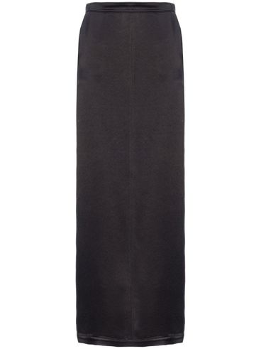 PINKO - Black Grolla long skirt with slit