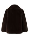 pinko - Brown Alighieri fur coat with buttons - 1