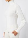 pinko - White high-neck Leagatura sweater in wool - 2