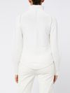 pinko - White high-neck Leagatura sweater in wool - 3