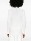 pinko - White high-neck Leagatura sweater in wool - 6