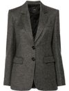 pinko - Gray single-breasted Ruota blazer