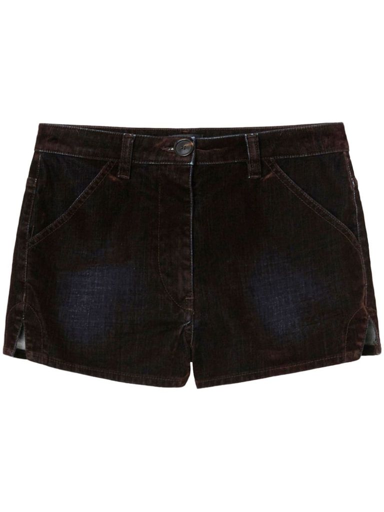 PINKO BROWN COTTON AMERSON SHORTS 