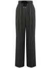 pinko - Soft gray wool blend Rivista pants