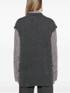 pinko - Gray wool and cashmere Disciplinare vest - 6