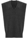 pinko - Gray wool and cashmere Disciplinare vest