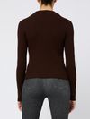 pinko - Brown wool Robusto sweater with buttons - 3