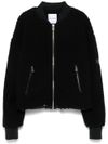 pinko - Black wool Violino bomber