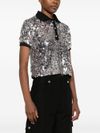 pinko - Short Pupazzo polo with sequins - 3