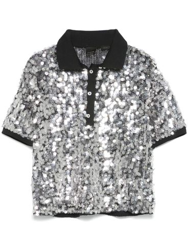 PINKO - Short Pupazzo polo with sequins