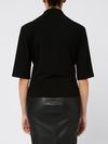 pinko - Black short-sleeve Macchina sweater - 3