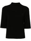 pinko - Black short-sleeve Macchina sweater - 6