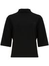 pinko - Black short-sleeve Macchina sweater