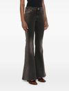 pinko - Filippa brown flared jeans - 2