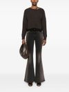 pinko - Filippa brown flared jeans - 3