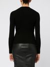 pinko - Black ribbed wool Rabbocco sweater - 3