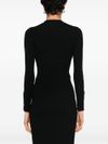 pinko - Black ribbed wool Rabbocco sweater - 5