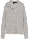 pinko - Gray Kooser polo with rhinestones