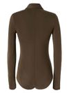 pinko - Brown Hardy bodysuit with buttons - 1