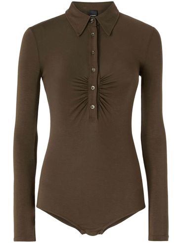 PINKO - Brown Hardy bodysuit with buttons