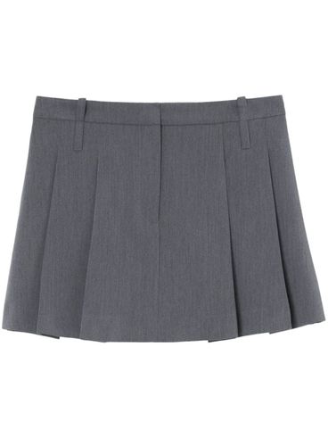 PINKO - Gray pleated Giudici miniskirt